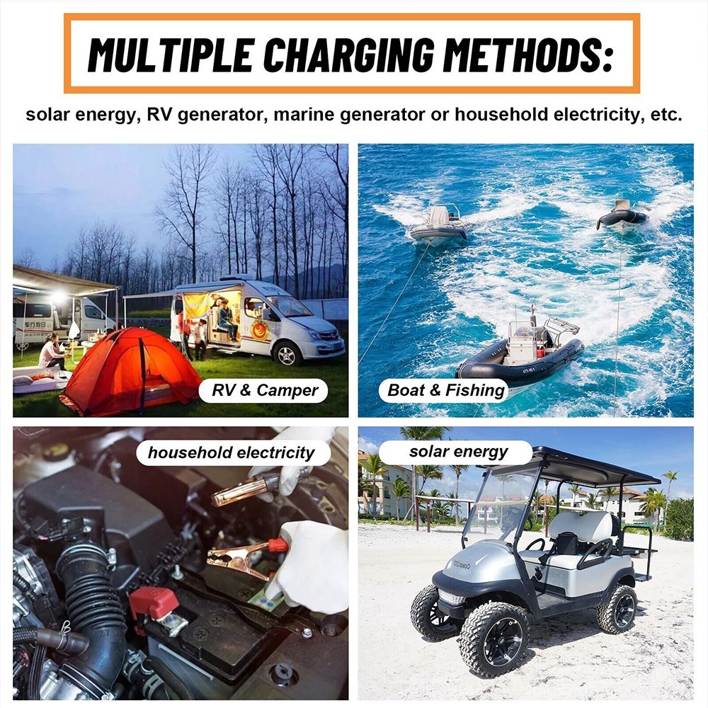 12.8V 100Ah LiFePO4 Battery 1280Wh 4000+Cycles Built-in 100A BMS For Off-Grid RV
