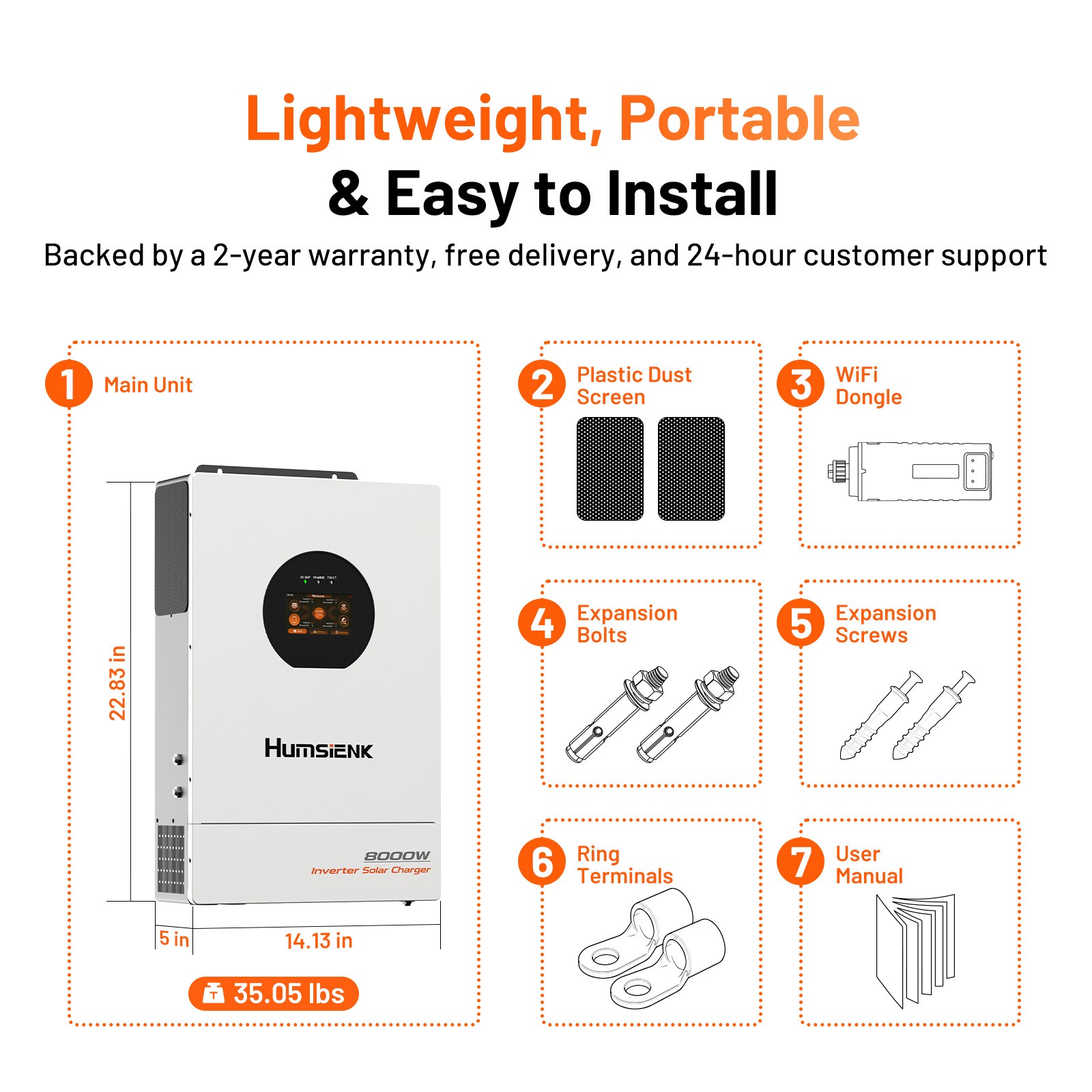 48V 100V 5120Wh Wall-Mounted LiFePO4 Battery +48V 8KW Solar Hybrid Inverter 240V
