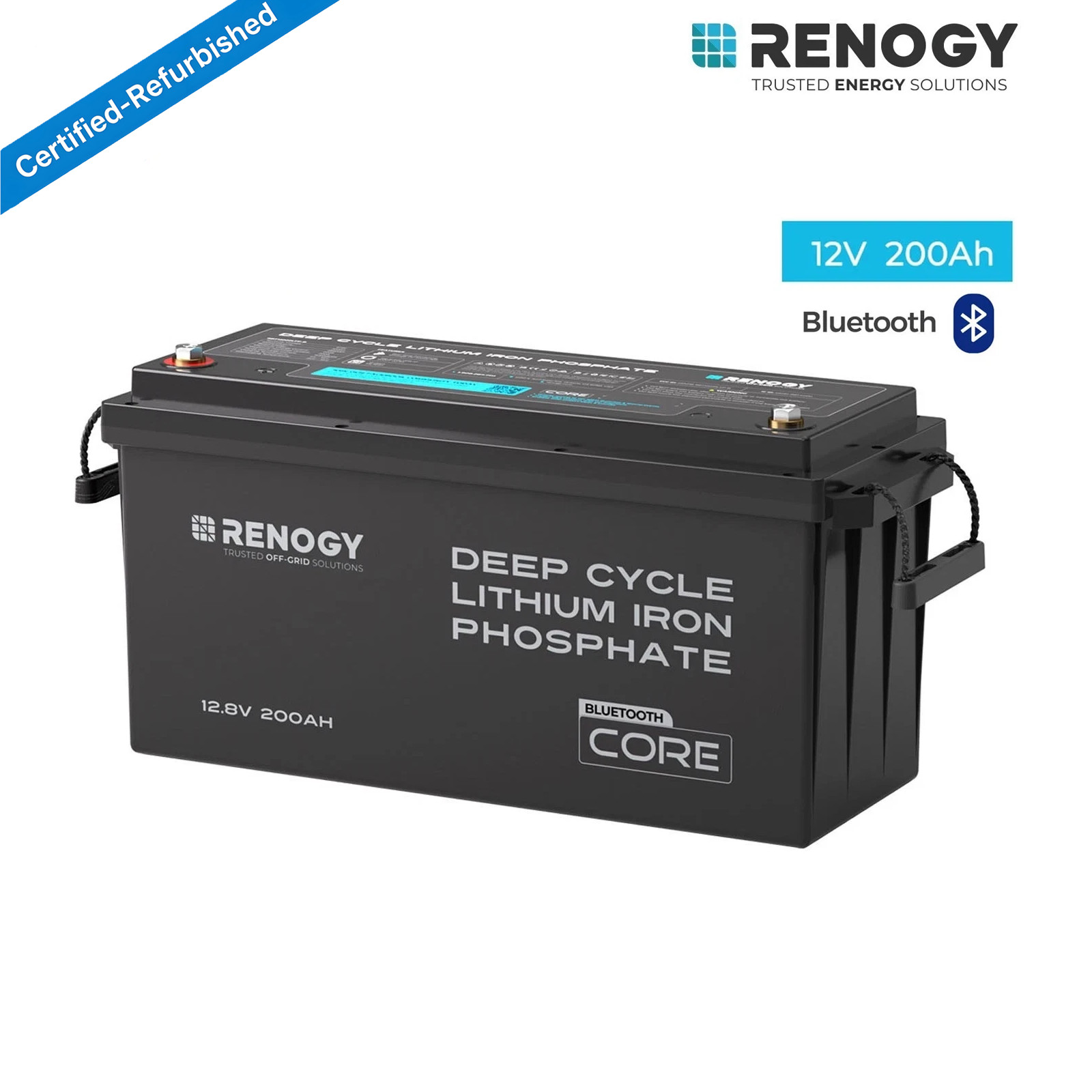 Renogy 12V 200Ah Lithium Battery BMS For RV Trolling Motor Off-Grid Refurbished