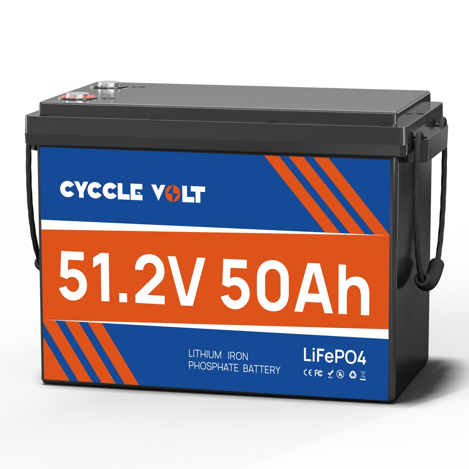 48V 50Ah/100Ah LiFePO4 Lithium Battery Deep Cycle BMS for RV Solar Golf Cart