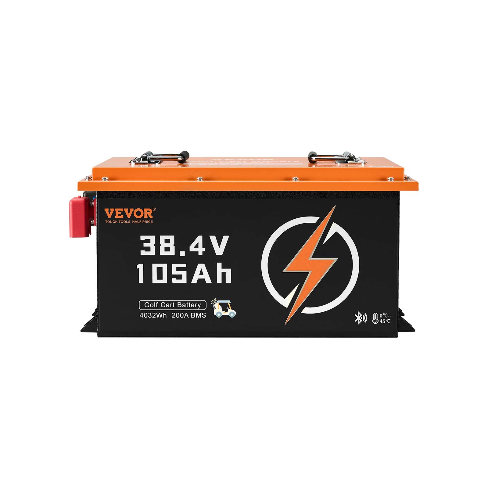 VEVOR 36V 105Ah Golf Cart Lithium Battery with 20A Charger and Touch Monitor