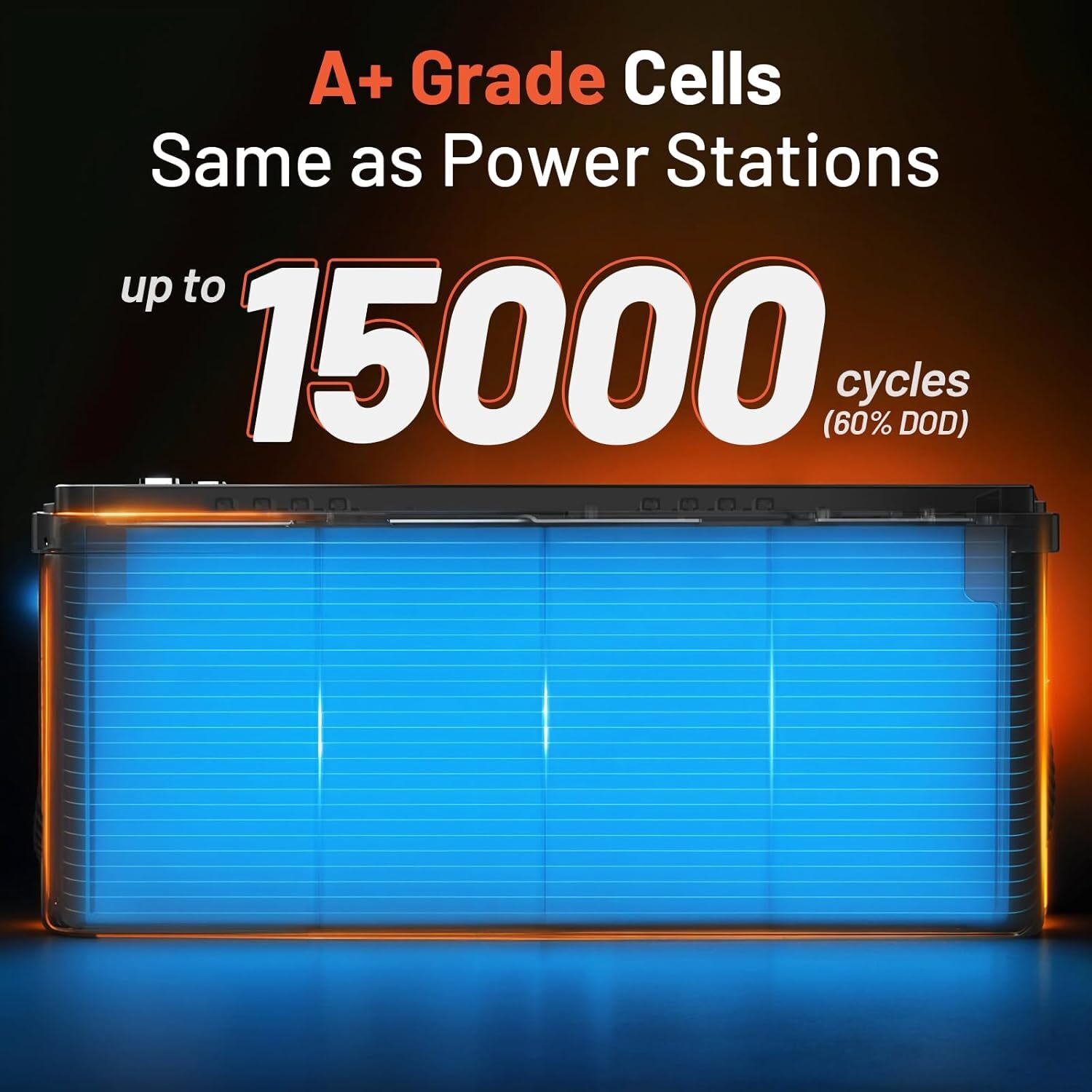 12V 50Ah 100Ah 300Ah 320Ah Bluetooth LiFePO4 Lithium Battery Camping RV Off-Grid