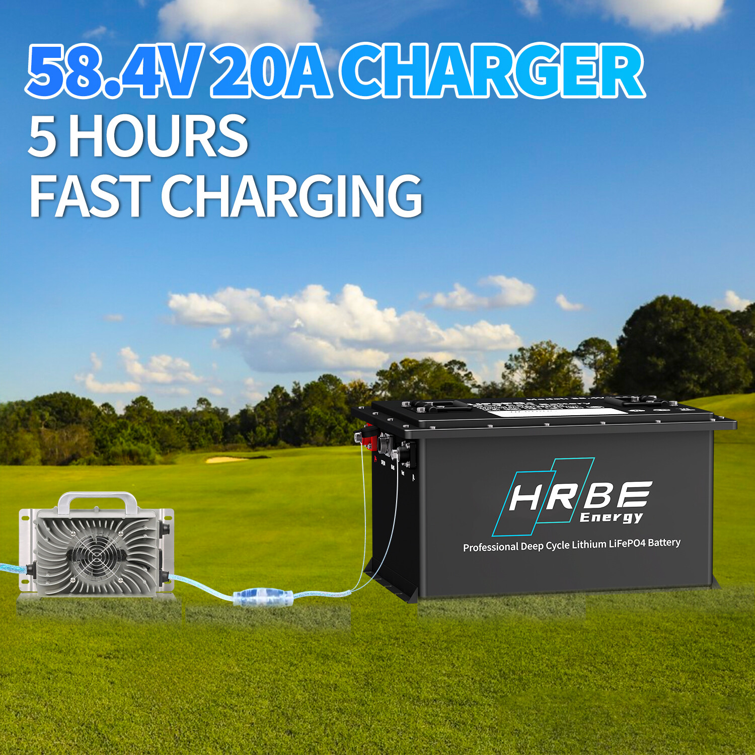 48V 105Ah Battery LiFePO4 Lithium Golf Cart 200A BMS 15000+Cycles +Monit+Charger