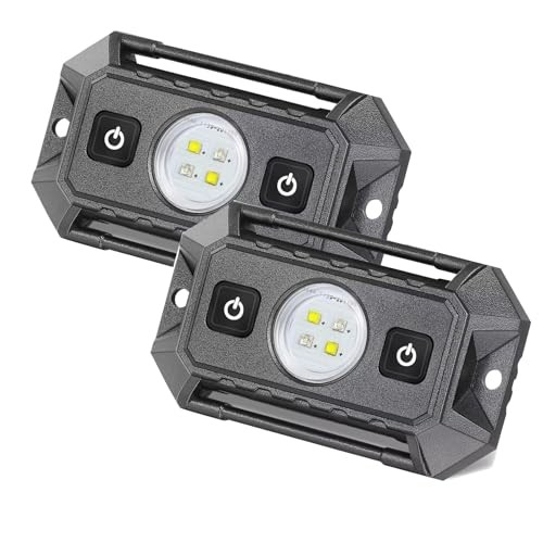 UTV Interior Dome Lights 12V Wired, Universal Roll Bar Green&white 2 Pack