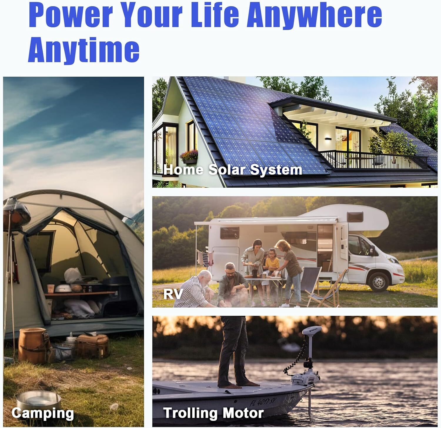12V LiFePO4 Battery 50Ah 30Ah 20A 10Ah with BMS for RV Trolling Motor Marine