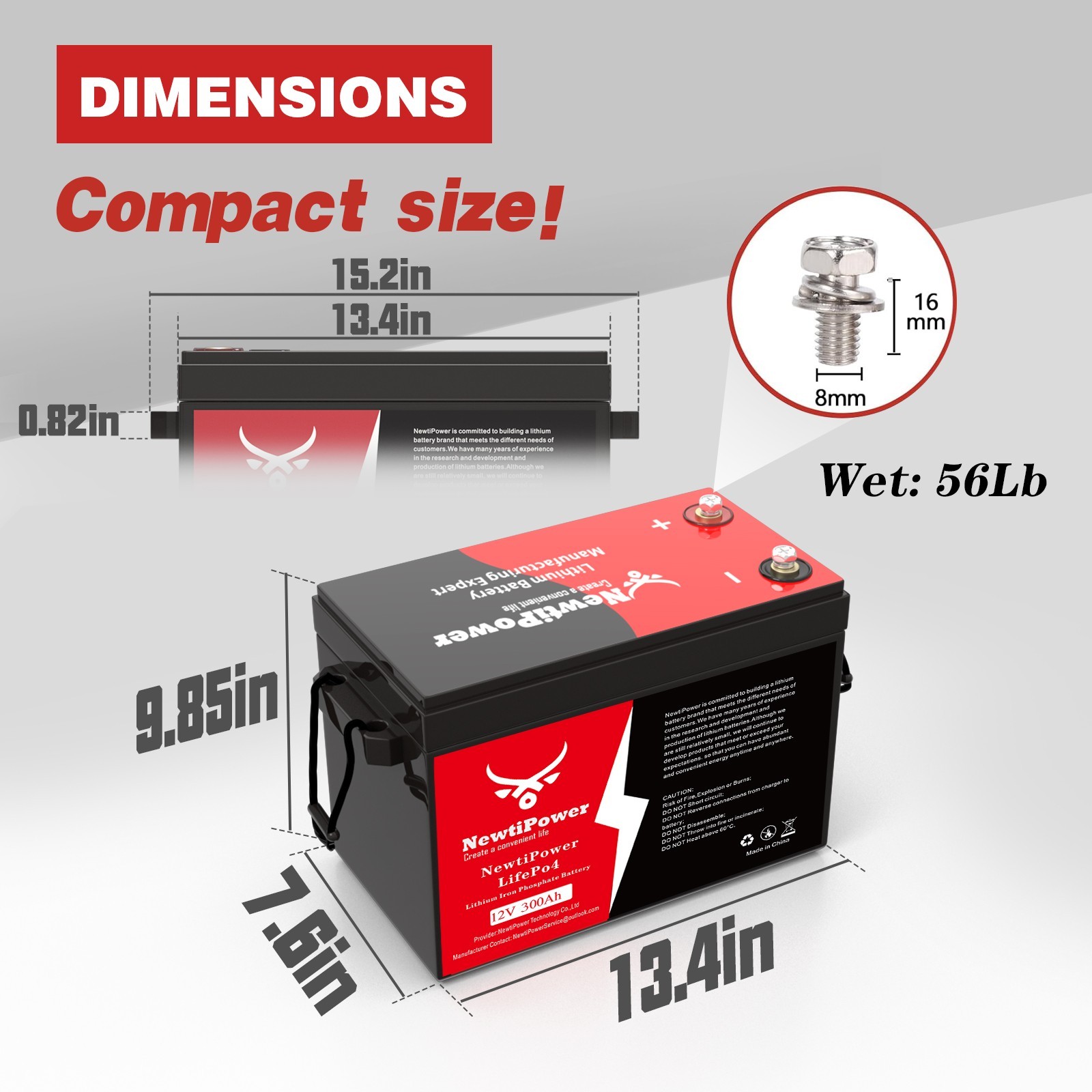 12V 300Ah LiFePO4 Lithium Battery 10000+Cycles 200A BMS Solar Off-grid RV Marine