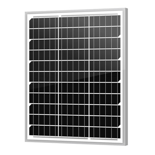 20W 12V Solar Panel Monocrystalline PV Module Designed for 12V Off 20W 1PCS