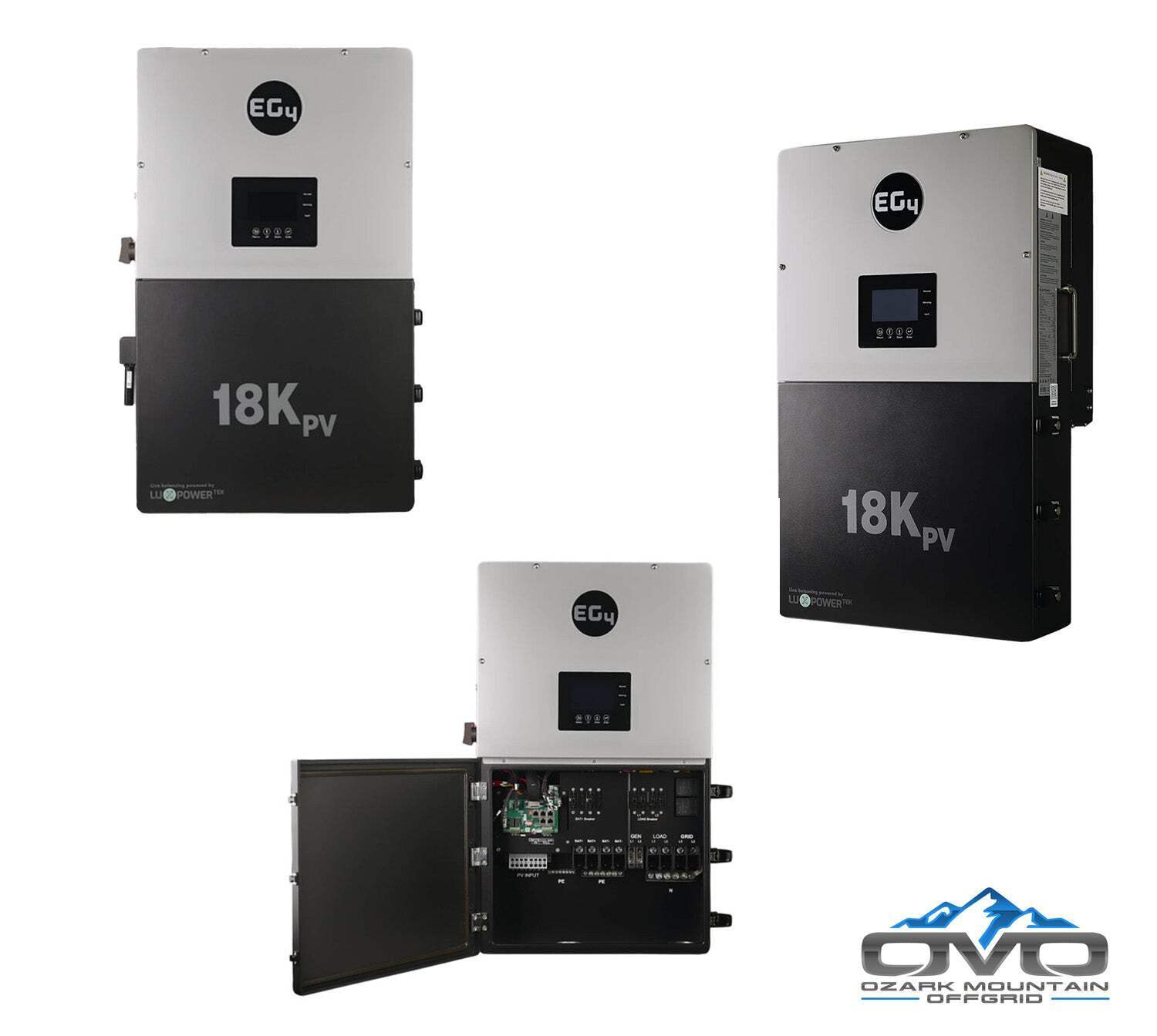 30KW Complete Offgrid Solar Kit + EG4 18kPV + 32KW OMO 48V Freedom Series Lithiu