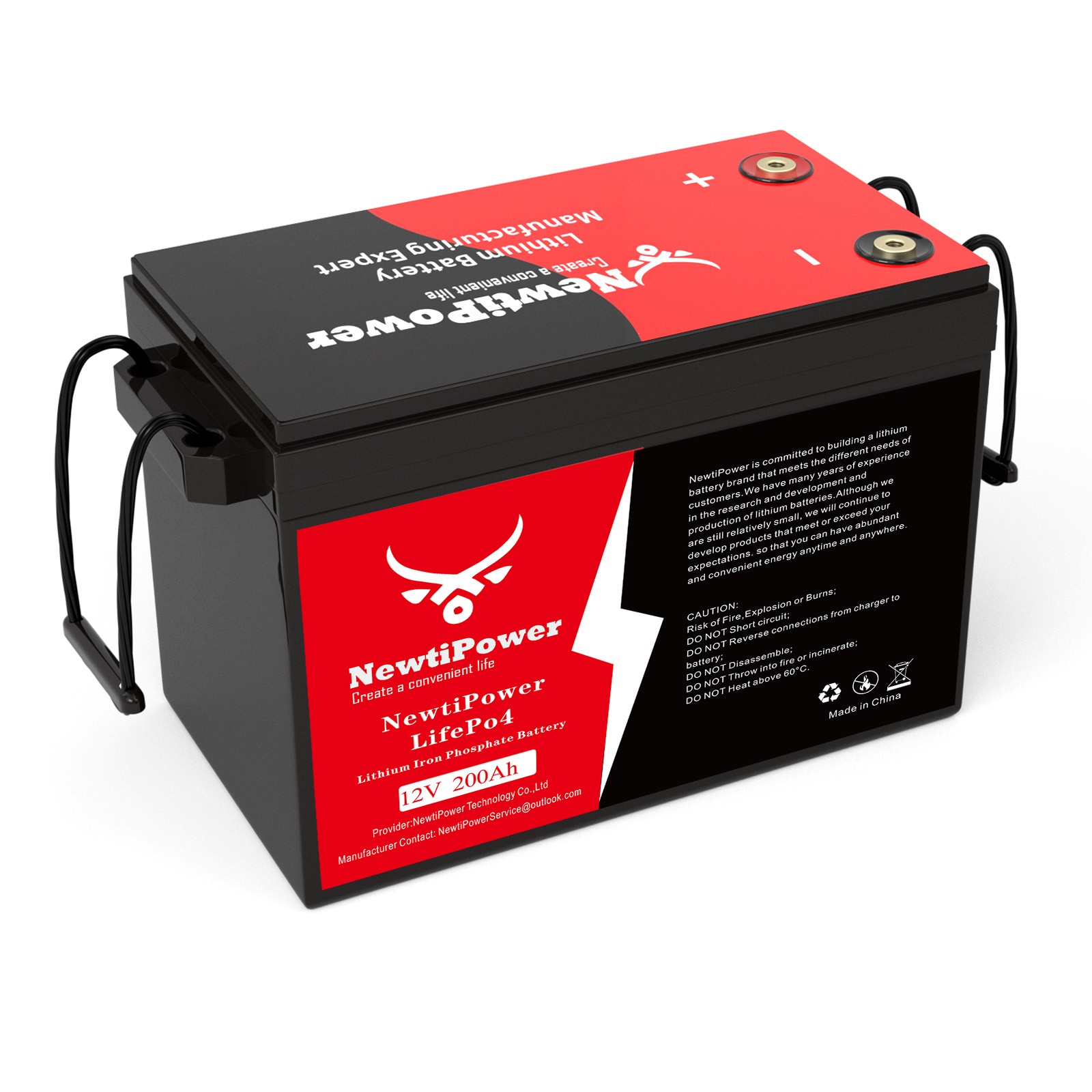 12V 200Ah LiFePO4 Lithium Battery 150A BMS For RV,Home Storage,Solar Power,Boats