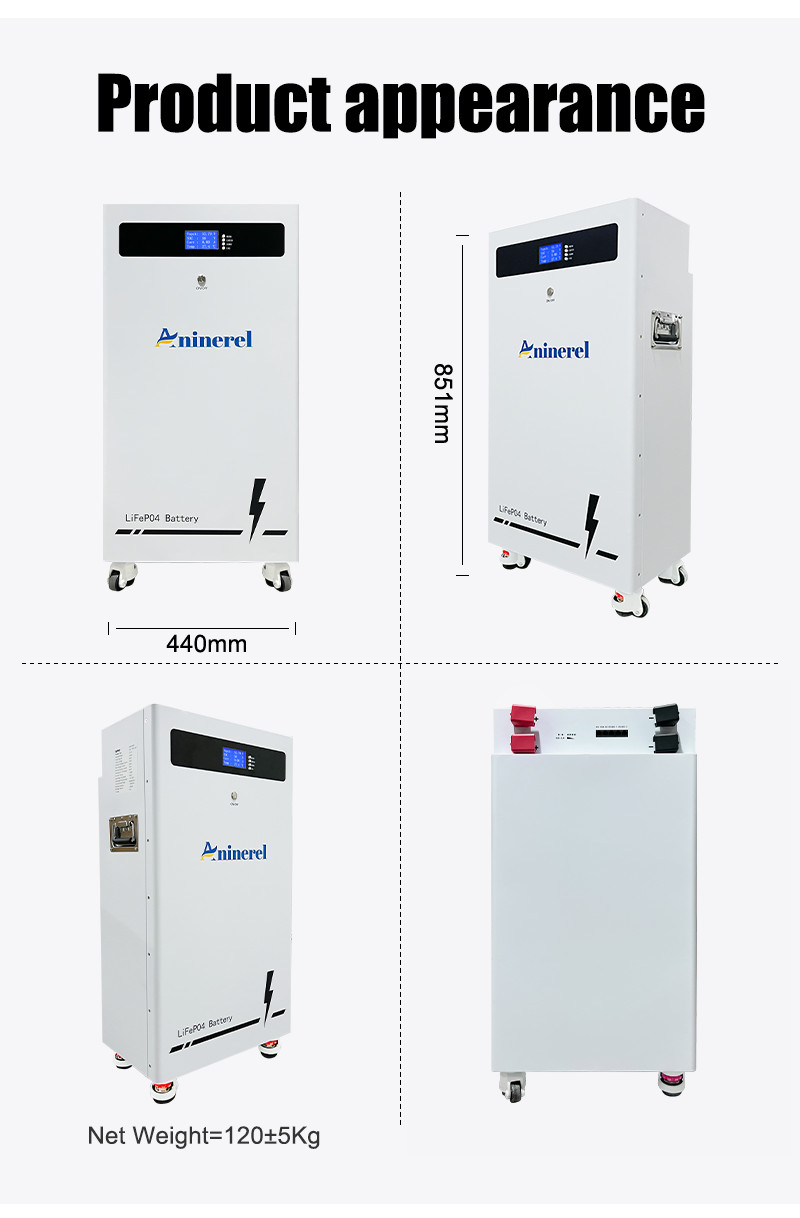 48V 314Ah Lithium Battery 16kWh + 11kWh 48V Solar Hybrid Inverter MPPT Off-Grid