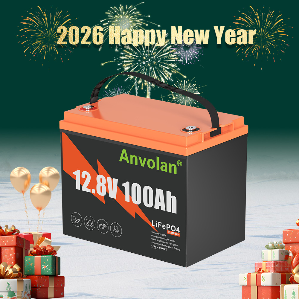 LiFePO4 12V 100AH Lithium Battery Low-Temp Battery for RV Solar Boat Off-grid
