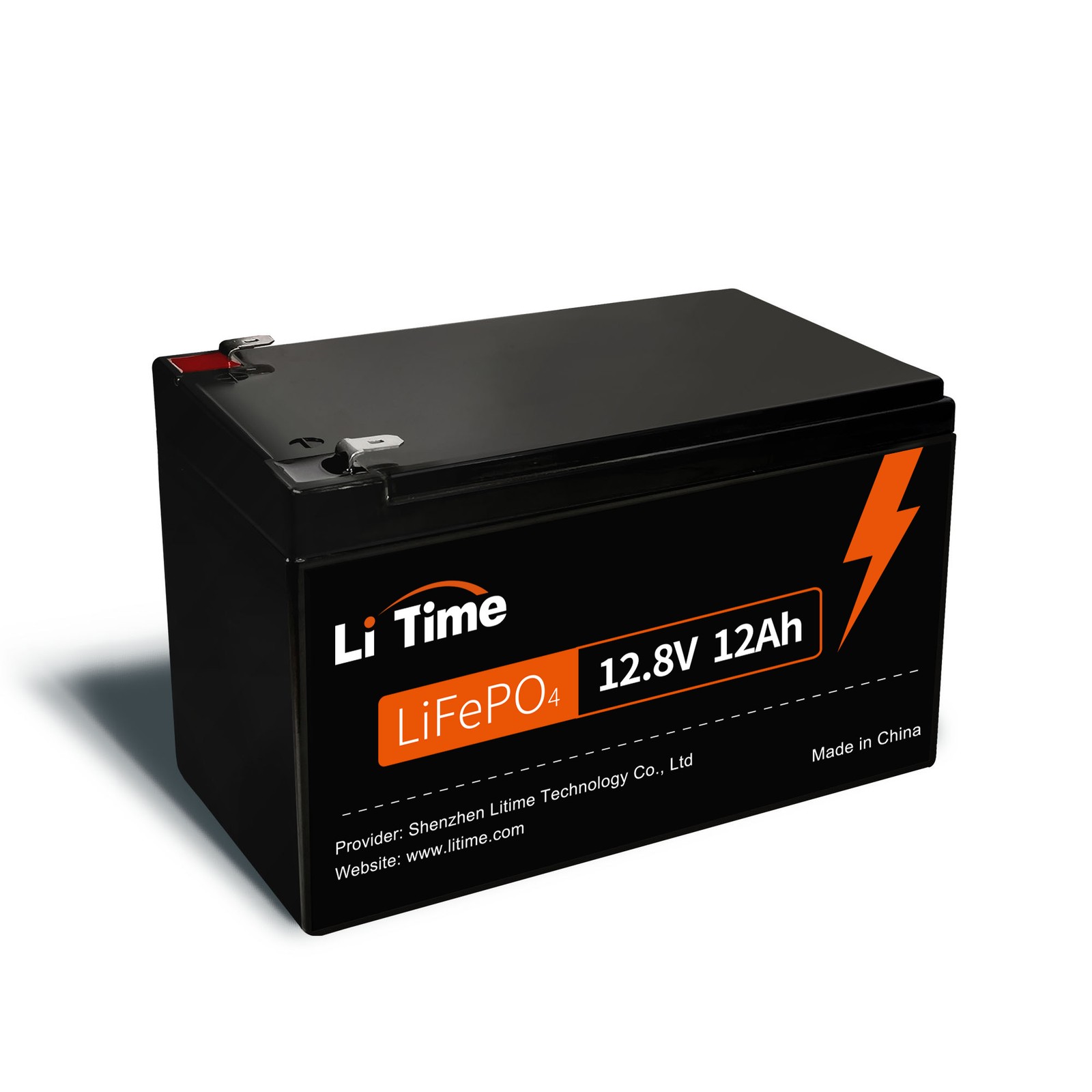 LiTime 12V 12Ah LiFePO4 Lithium Battery for Fish Finders Scooters Security Power
