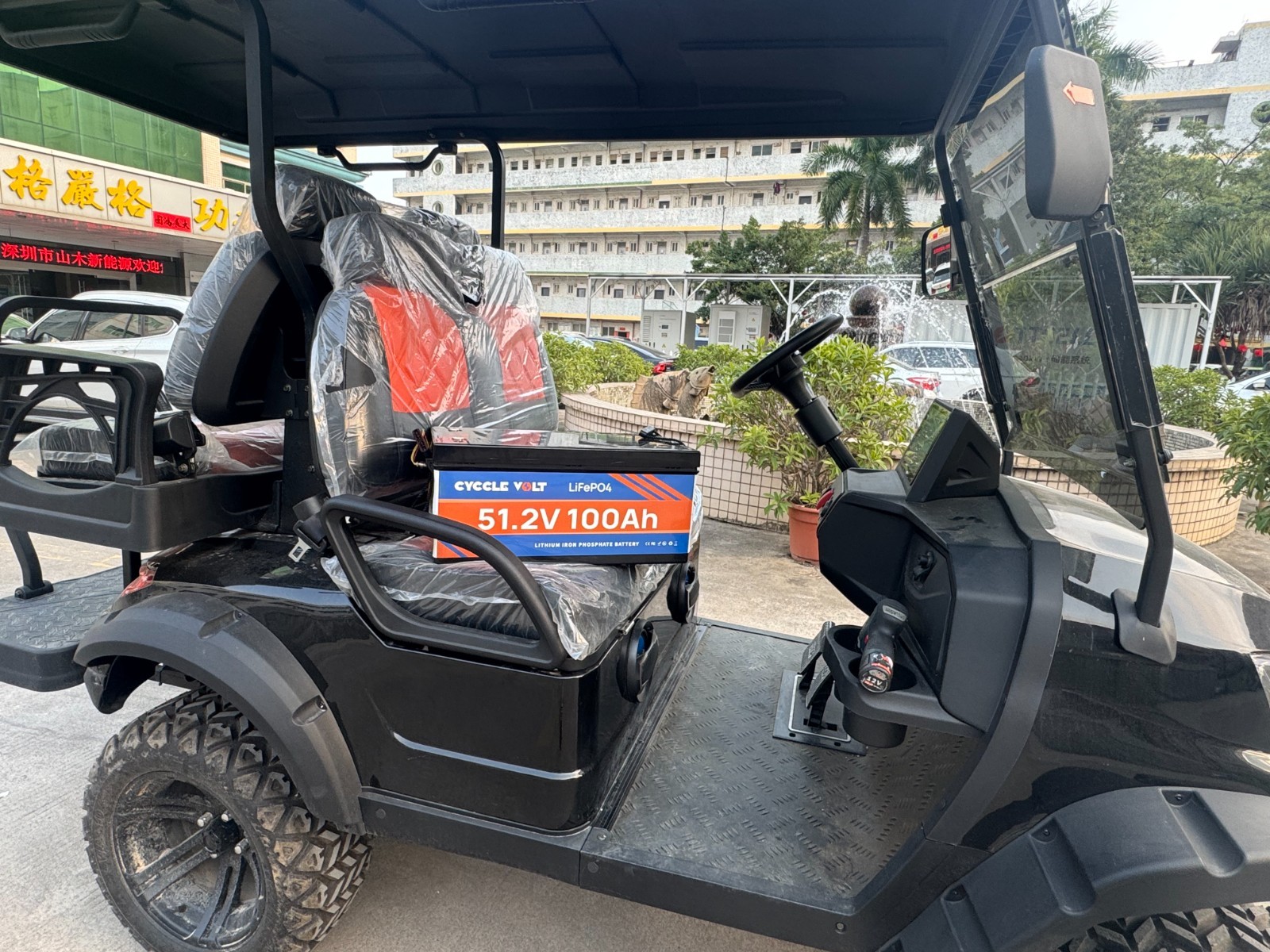 48V 100Ah LiFePO4 Lithium Battery 5120Wh Deep Cycles BMS For Golf Cart Off-grid