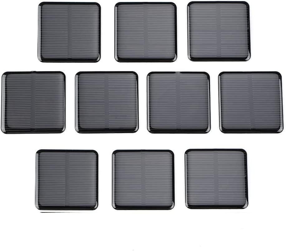 10pcs Mini Monocrystalline Solar Cells Solar System Kit 50mm X 50mm/1.96″ X