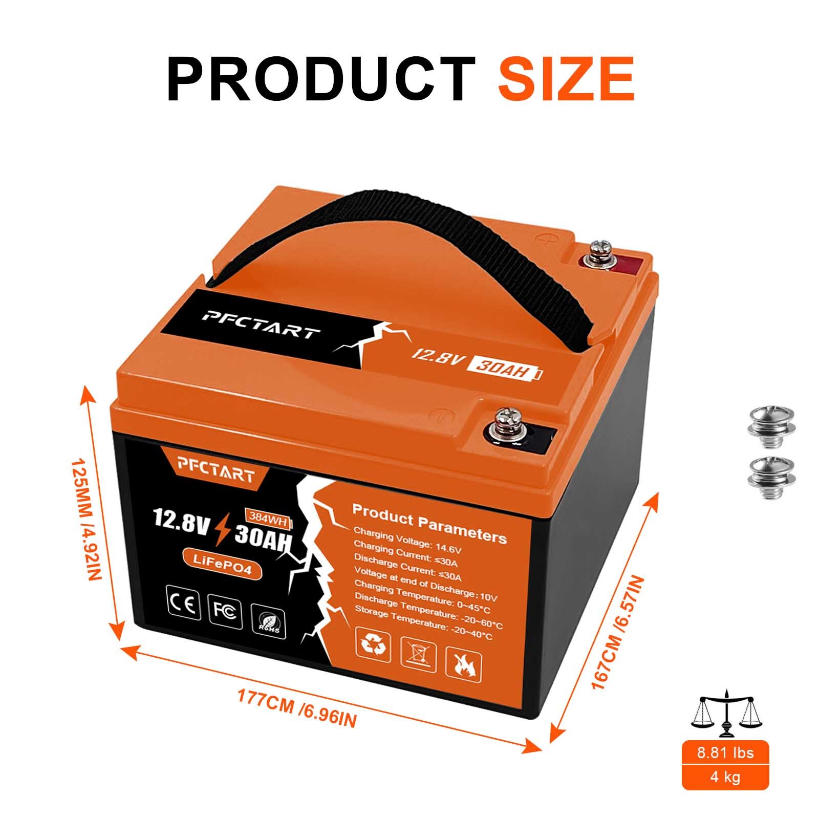 7Ah 8Ah 20Ah 24Ah 30Ah 12V Portable LiFePO4 Lithium Battery For Home RV Camping