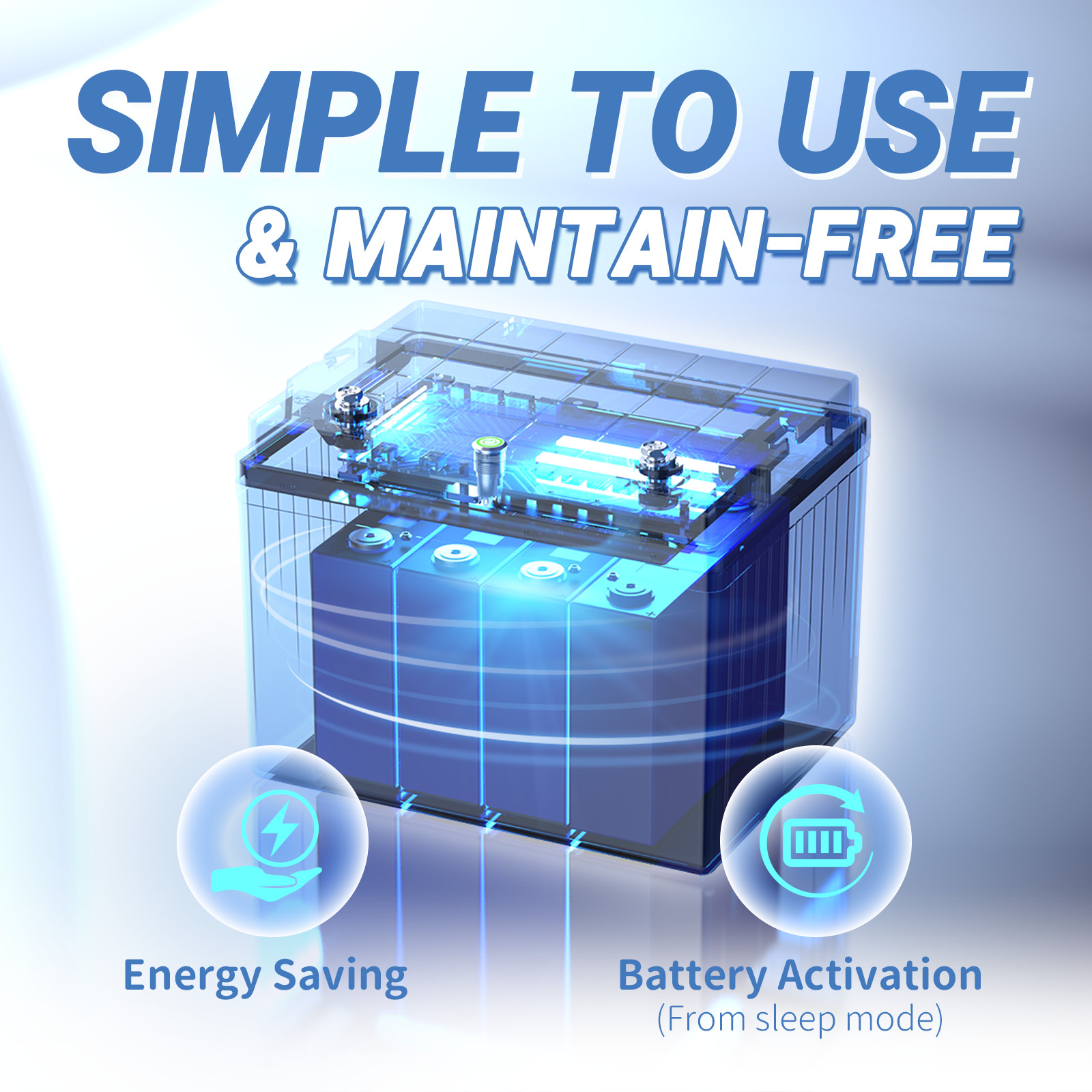 Redodo LiFePO4 12V 100Ah Smart Lithium Battery Low Temp Cut off – Used