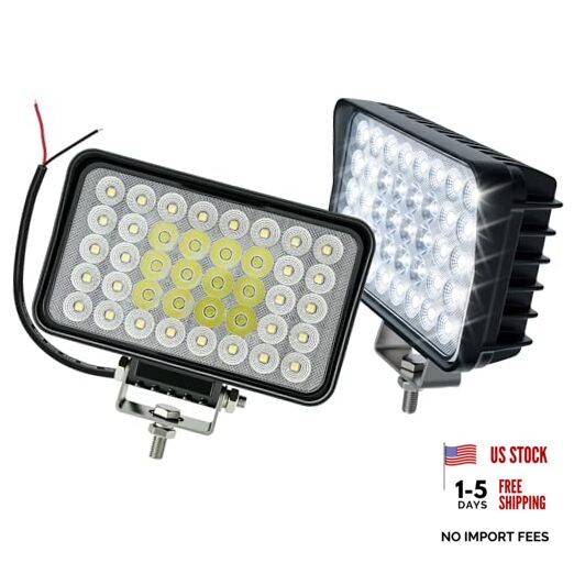 LED Tractor Truck Work Auxiliary Lights 10-30V 2Pcs 6Inch Heavy Combo Beam