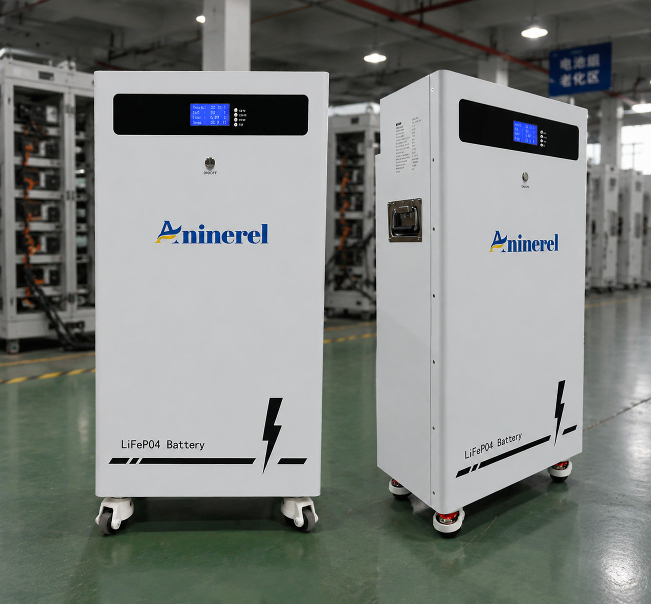 ANINEREL 16KWH 48V 314AH LIFEPO4 BATTERY VERTICAL STANDING SOLAR BACKUP US STOCK