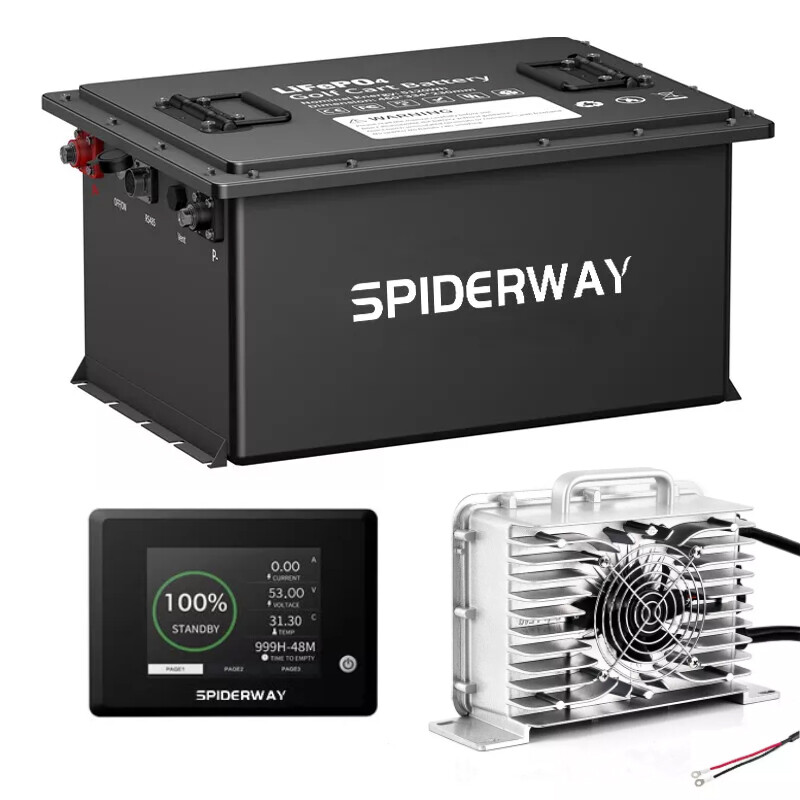 72V 105Ah LiFePO4 Lithium Battery w/ Charger for ECAR Bad Boy Buggies Golf Cart