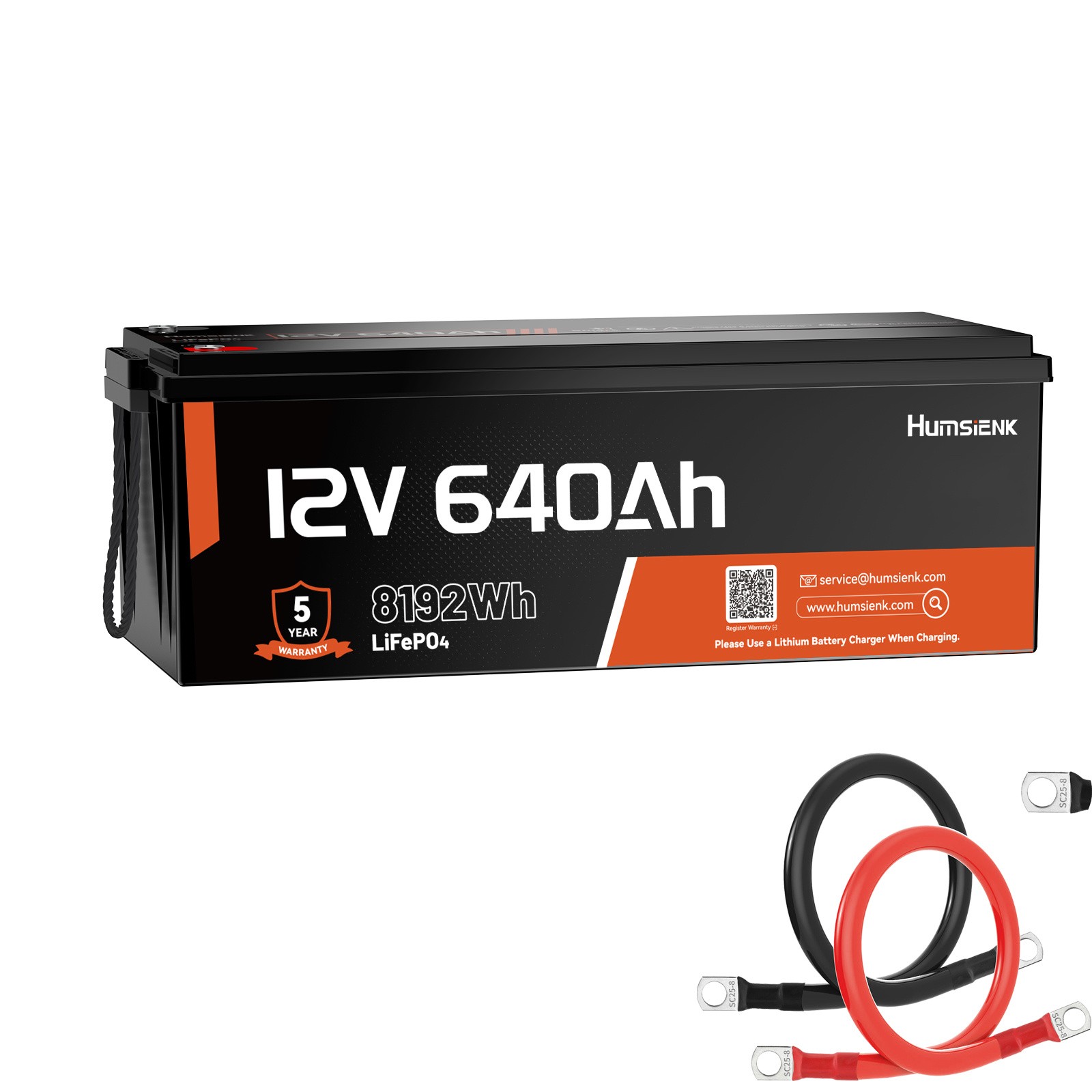 12V/24V LiFePO4 Deep Cycle Battery, Multiple Capacity Smart BMS