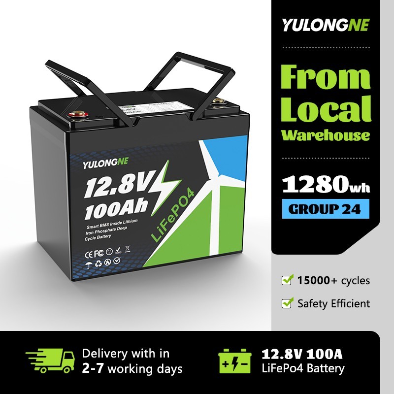 YULONGNE 12V 100 Smart Low Temp LFP Lithium Battery For RV Off grid Solar Marine
