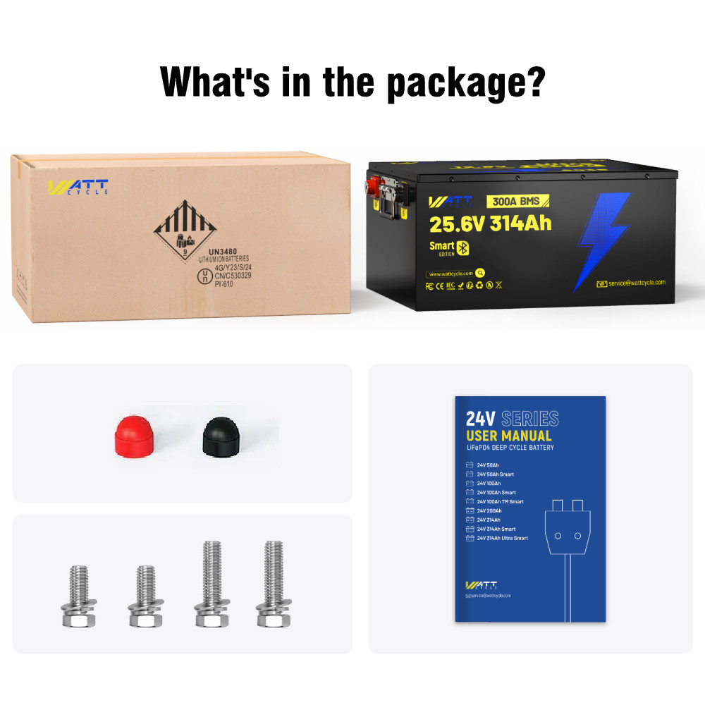 24V 314Ah 300Ah Ultra LiFePO₄ Lithium Battery Low-Temp for Solar Off-Grid UPS