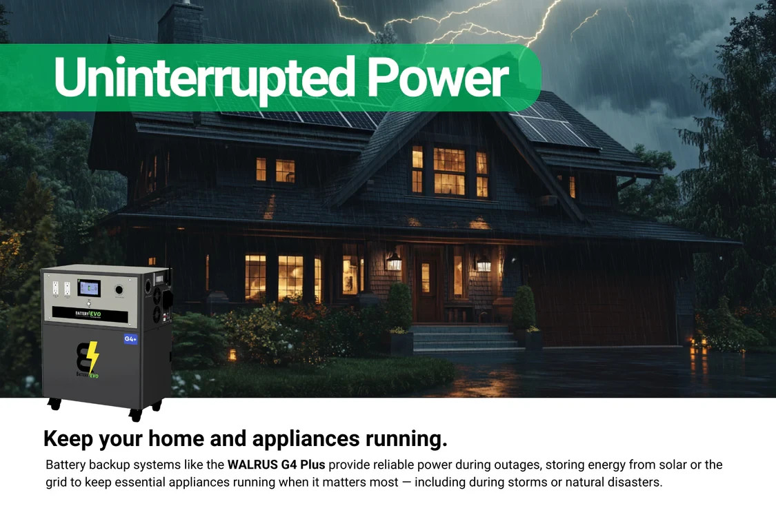 WALRUS G4 PLUS 96V 23kWh Lithium Battery 16.5kVA Inverter NO SOLAR incl.