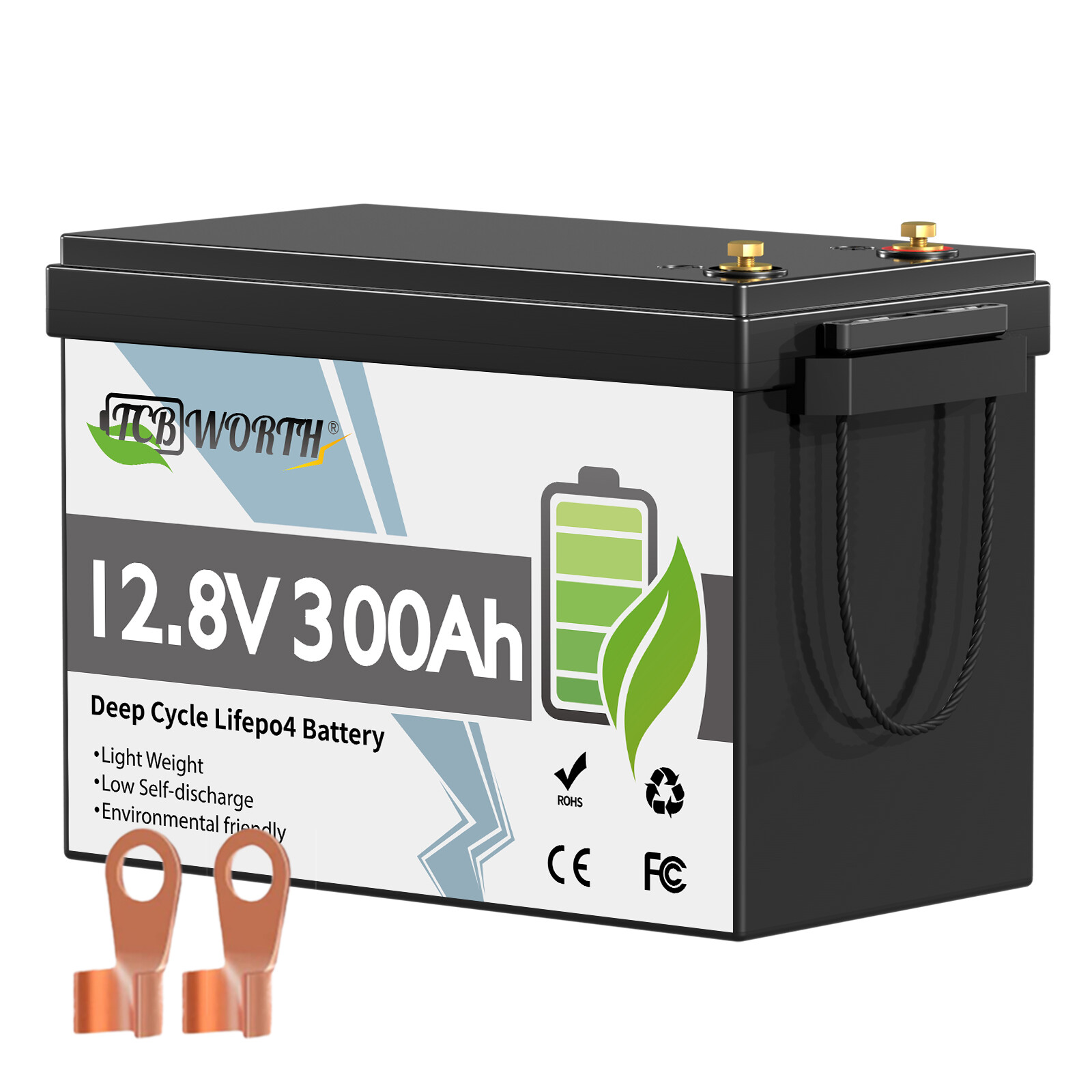 Mini 12V 300Ah LiFePO4 Lithium Battery 200A BMS EVE A+ Grade Cells 3840Wh Marine