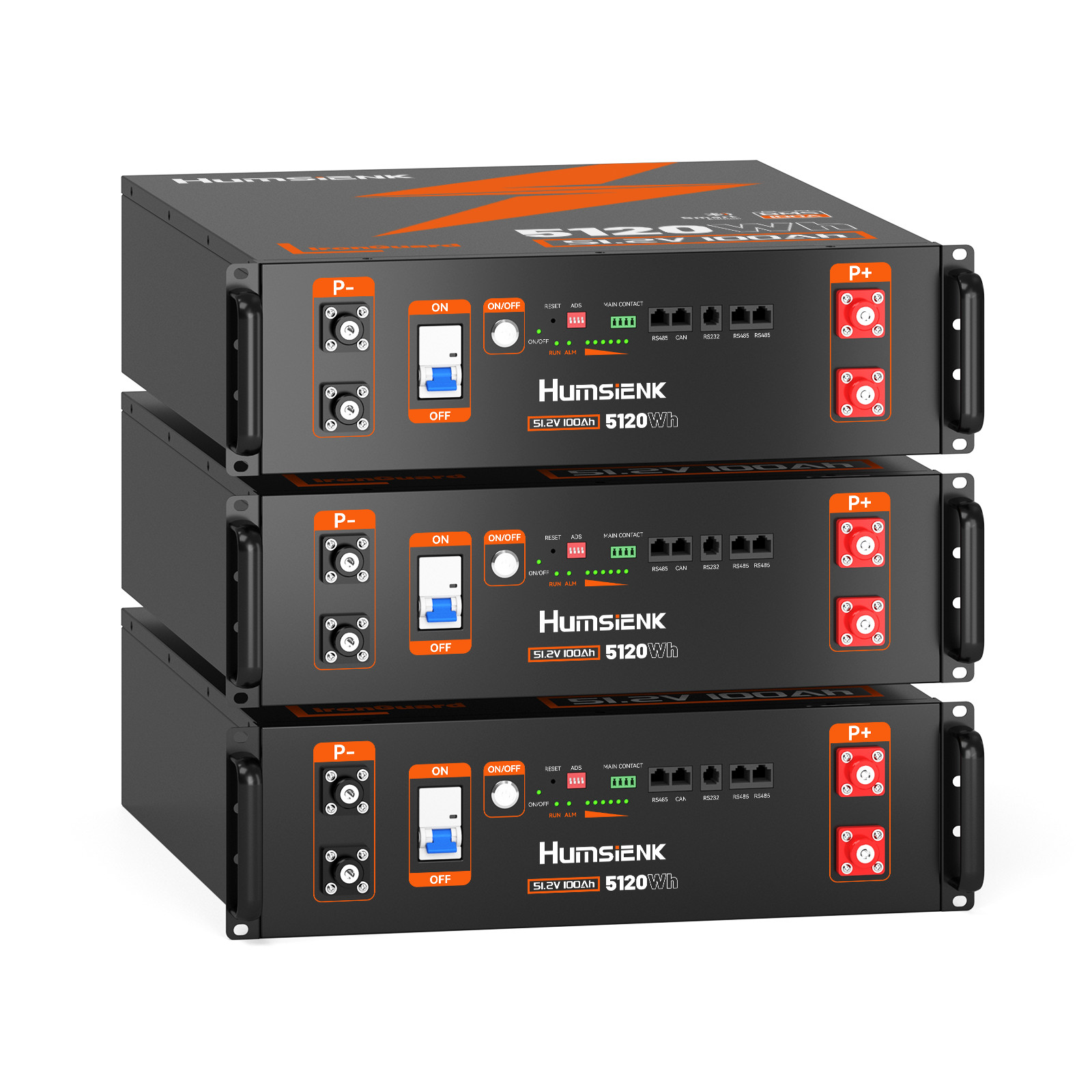 48V 100Ah LiFePO4 Battery 5.12kWh Server Rack BYD Solar Home Energy Storage Lot