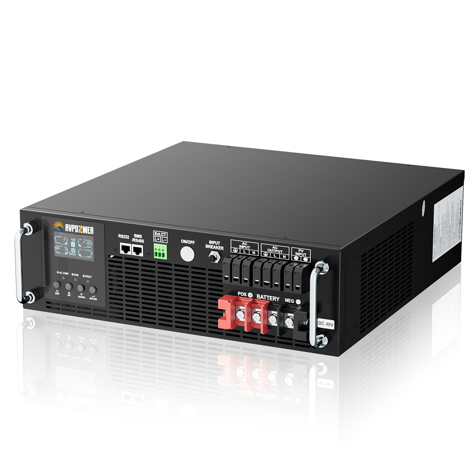 48V 100AH LiFePO4 Battery Server Rack Inverter Deep Cycle BMS Home Solar Storage