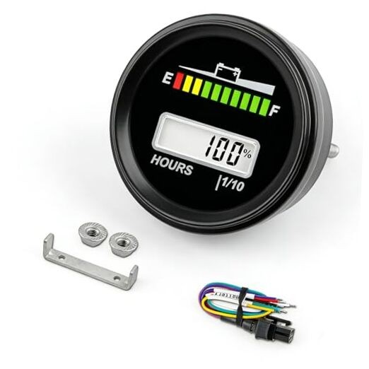 RL-BI069A Dual Display Battery Indicator Volt Meter for Golf Cart Forklift