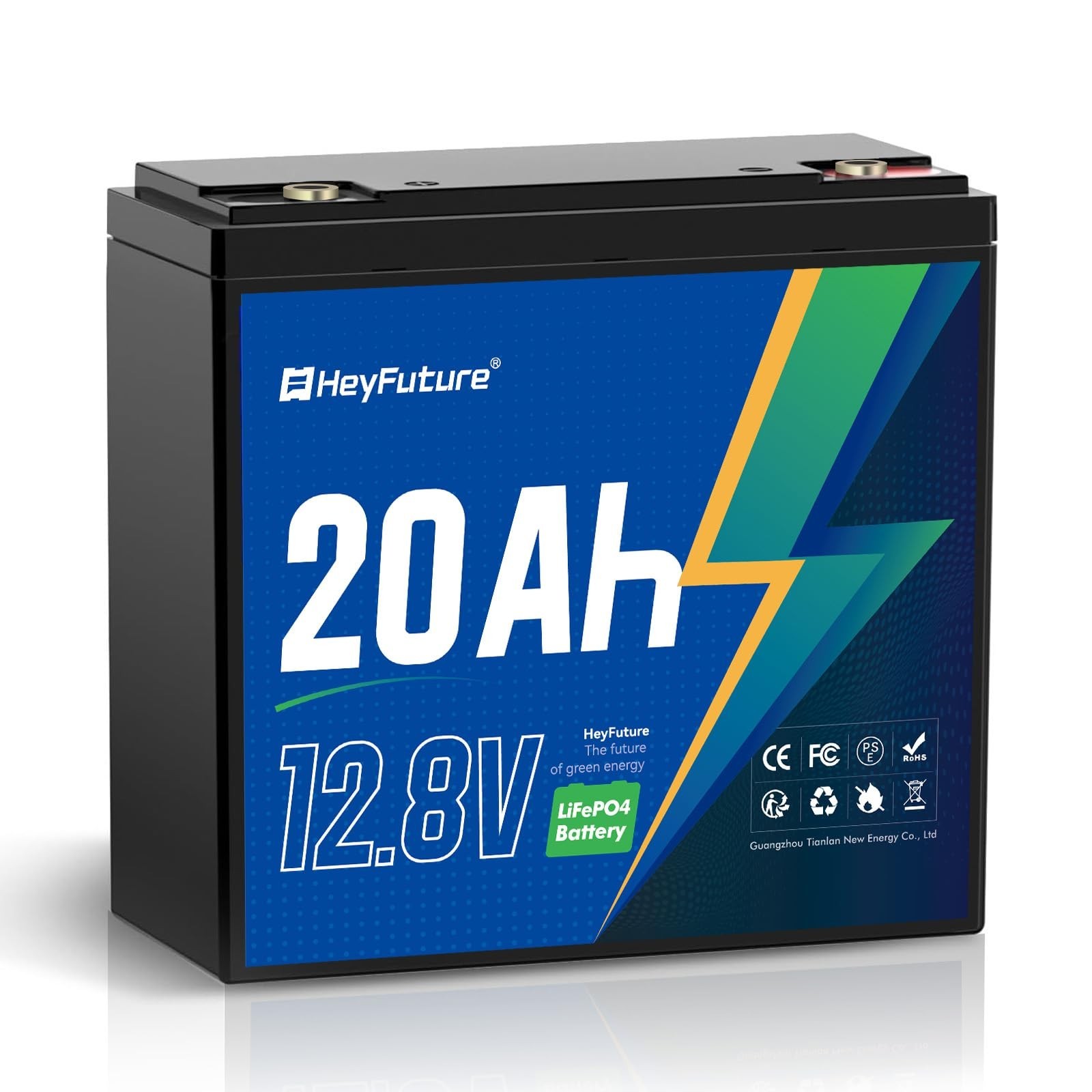 12V 20Ah Lithium LiFePO4 Deep Cycle Battery, Rechargeable Battery 5000+Cycles…