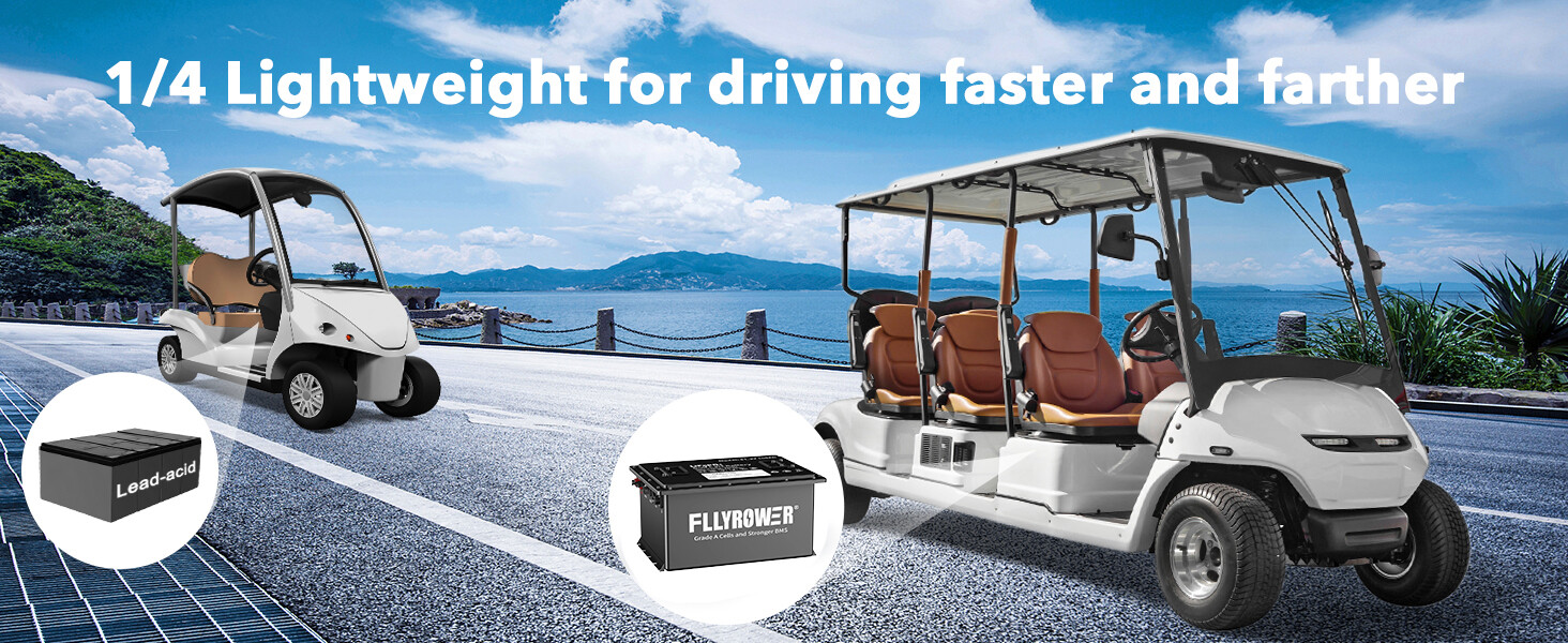 36V 100Ah Golf Cart Lithium LiFePO4 Battery 200A BMS 15000+ Deep Cycle 10Years
