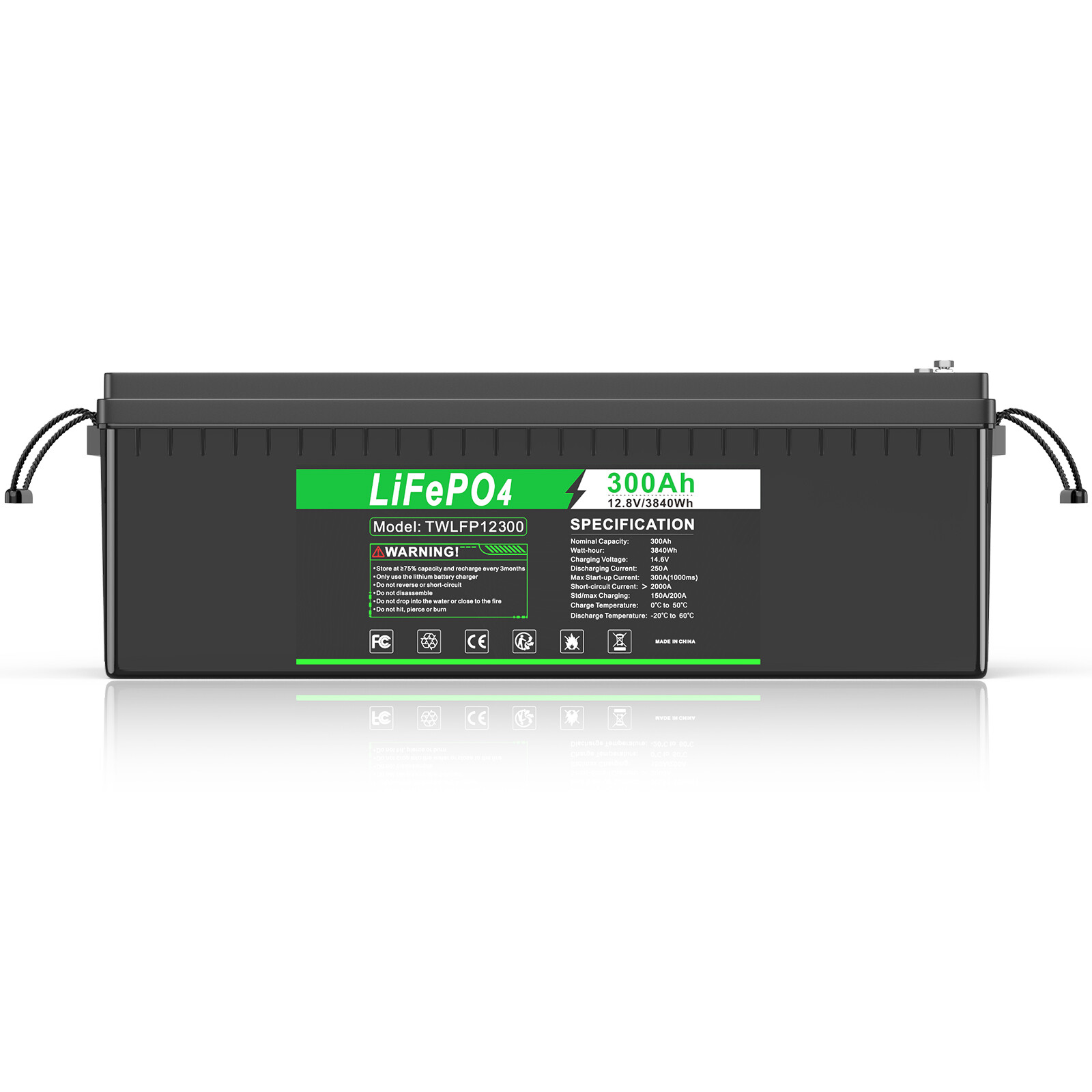 12V 24V 200Ah 300Ah LiFePO4 Lithium Battery BMS for RV Boat Solar Golf Cart NEW
