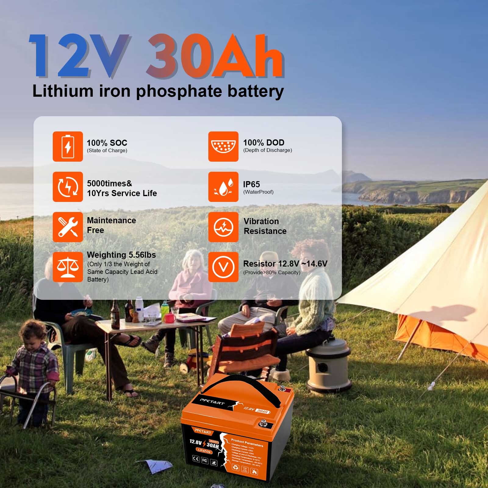12V 30Ah 24Ah 20Ah 8Ah 7Ah LiFePO4 Battery BMS Perfect for Home Energy Storage
