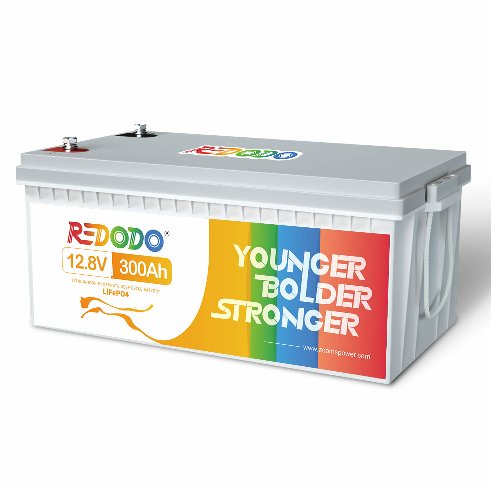 Redodo 12V 300Ah LiFePO4 Battery Built-in 200A BMS for RV Solar Trolling Motor