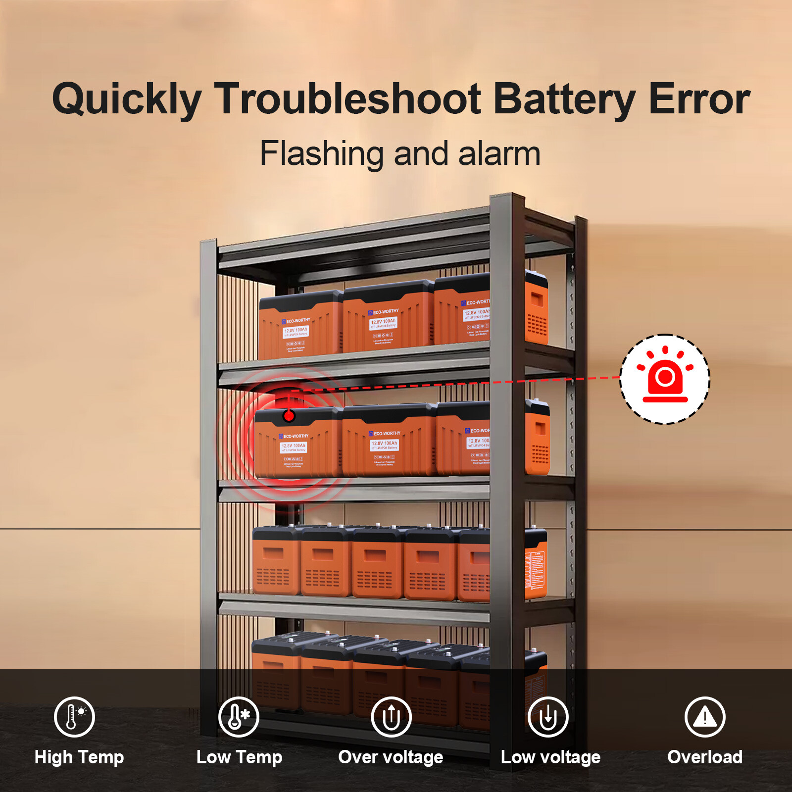 ECO-WORTHY 12V 100AH LiFePO4 Lithium Battery Newsletter for RV Solar Panel