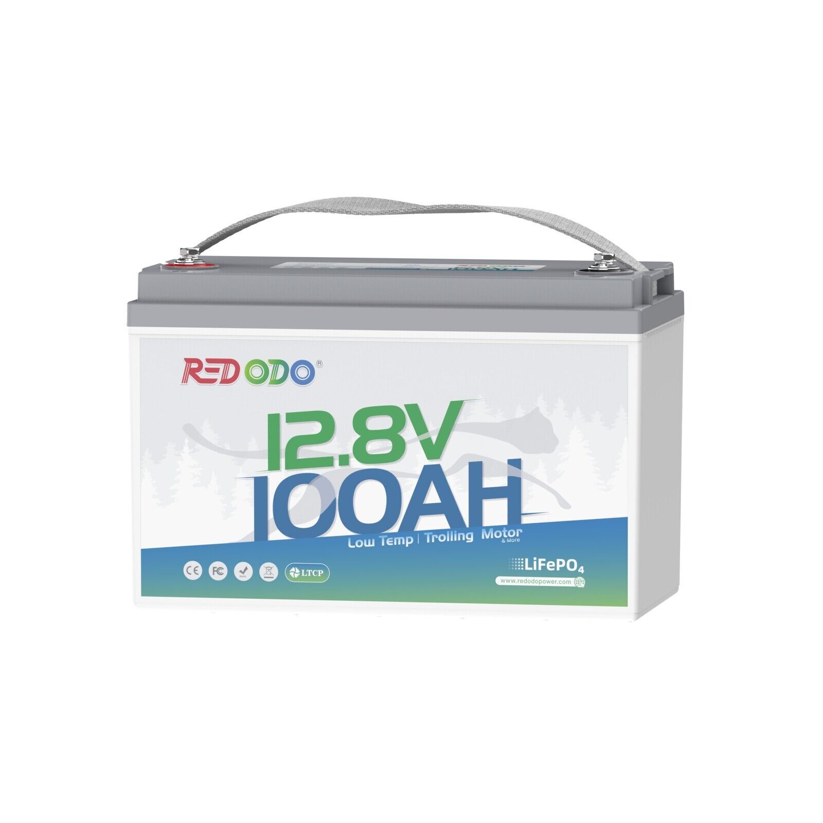 Redodo 12V 100Ah LiFePO4 Battery with Low Temp Cut-off for Trolling Motor RV