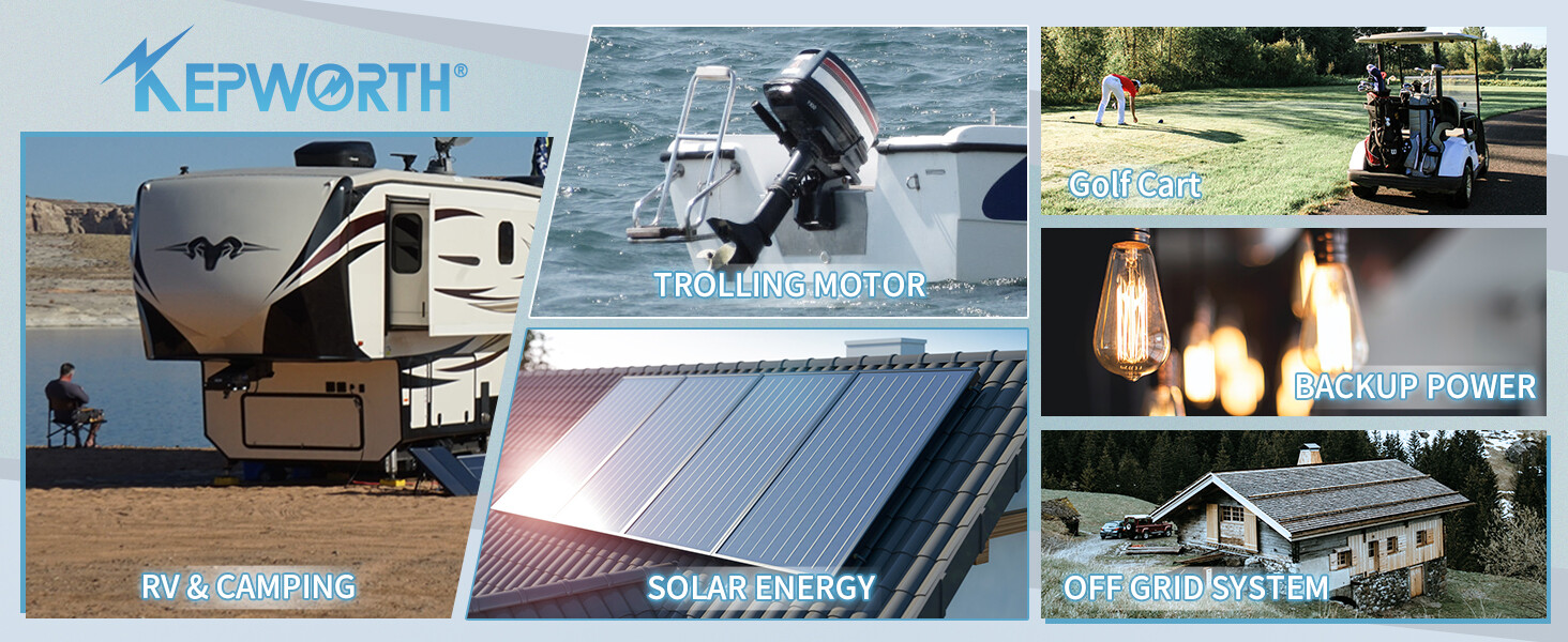 12V 300Ah LiFePO4 Battery BMS Solar 10 years lifespan 20000+Deep Cycle RV Camper