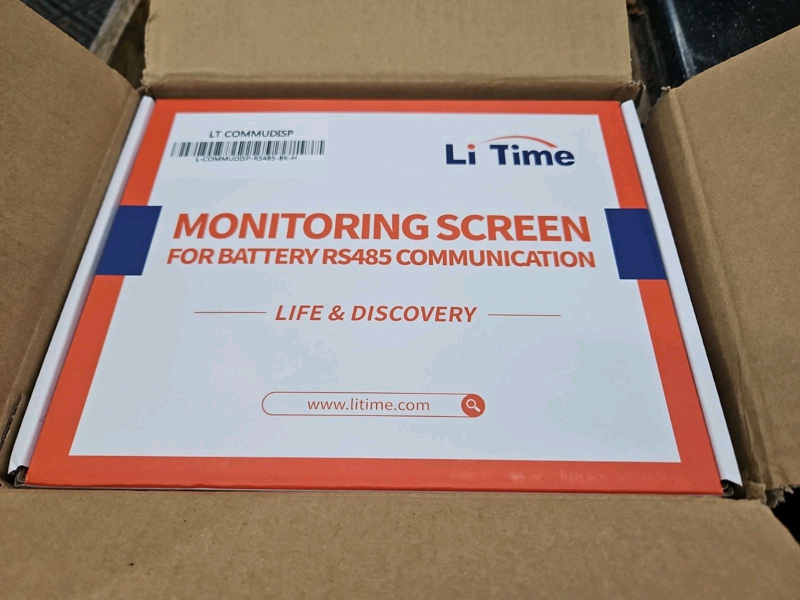 LiTime RS485 Real-time Monitoring Display For Golf Cart Home RV Lithium Battery