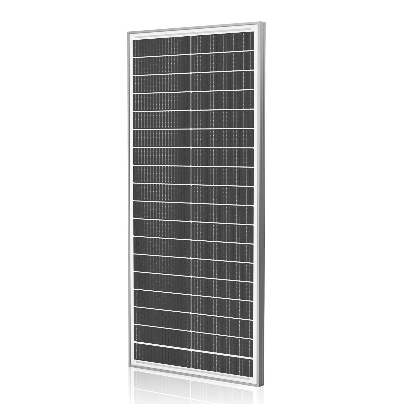 100W white solar panel, 18BB , 25.5% efficient photovoltaic module