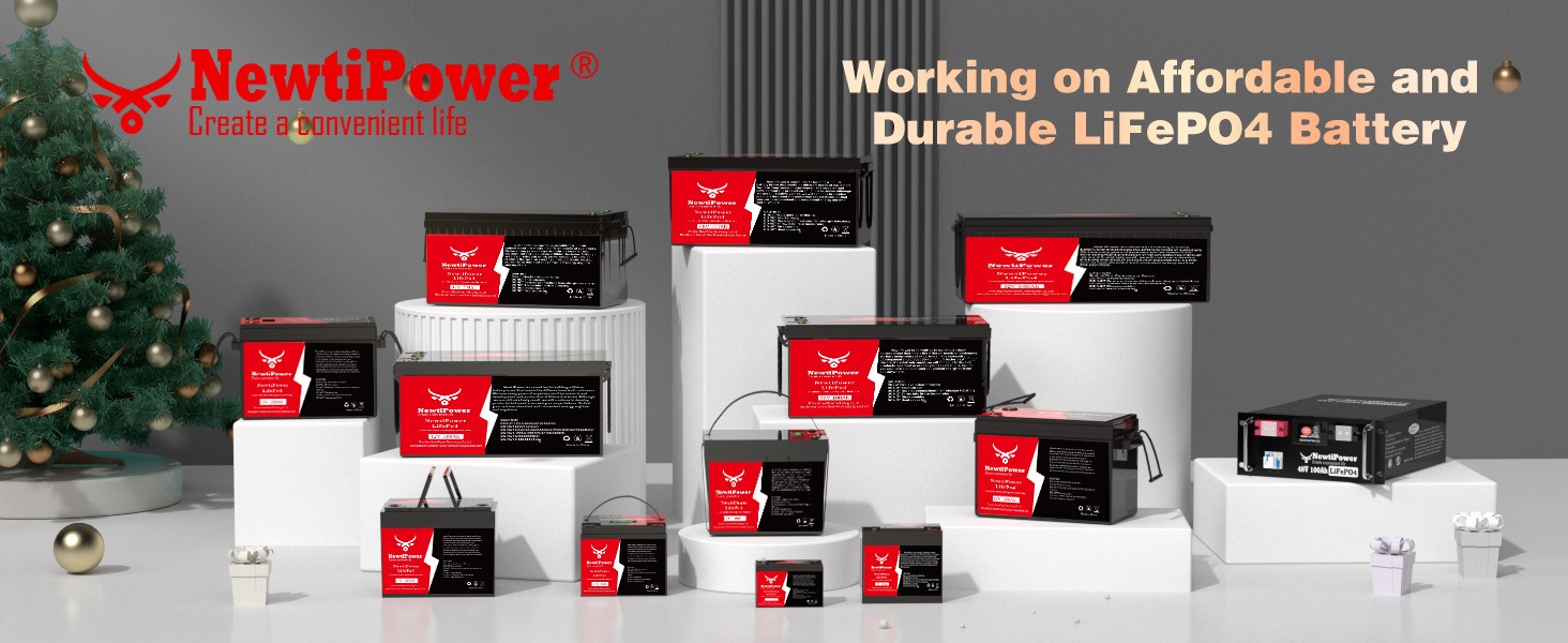 12V 100Ah LiFePO4 Lithium Battery 100A BMS DeepCycle for RVs Solar Boat off-grid