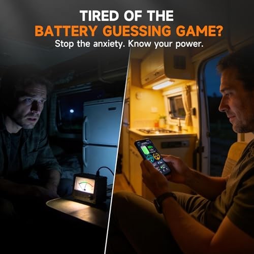 Bluetooth Battery Monitor with 600A Smart Shunt BT630, Track