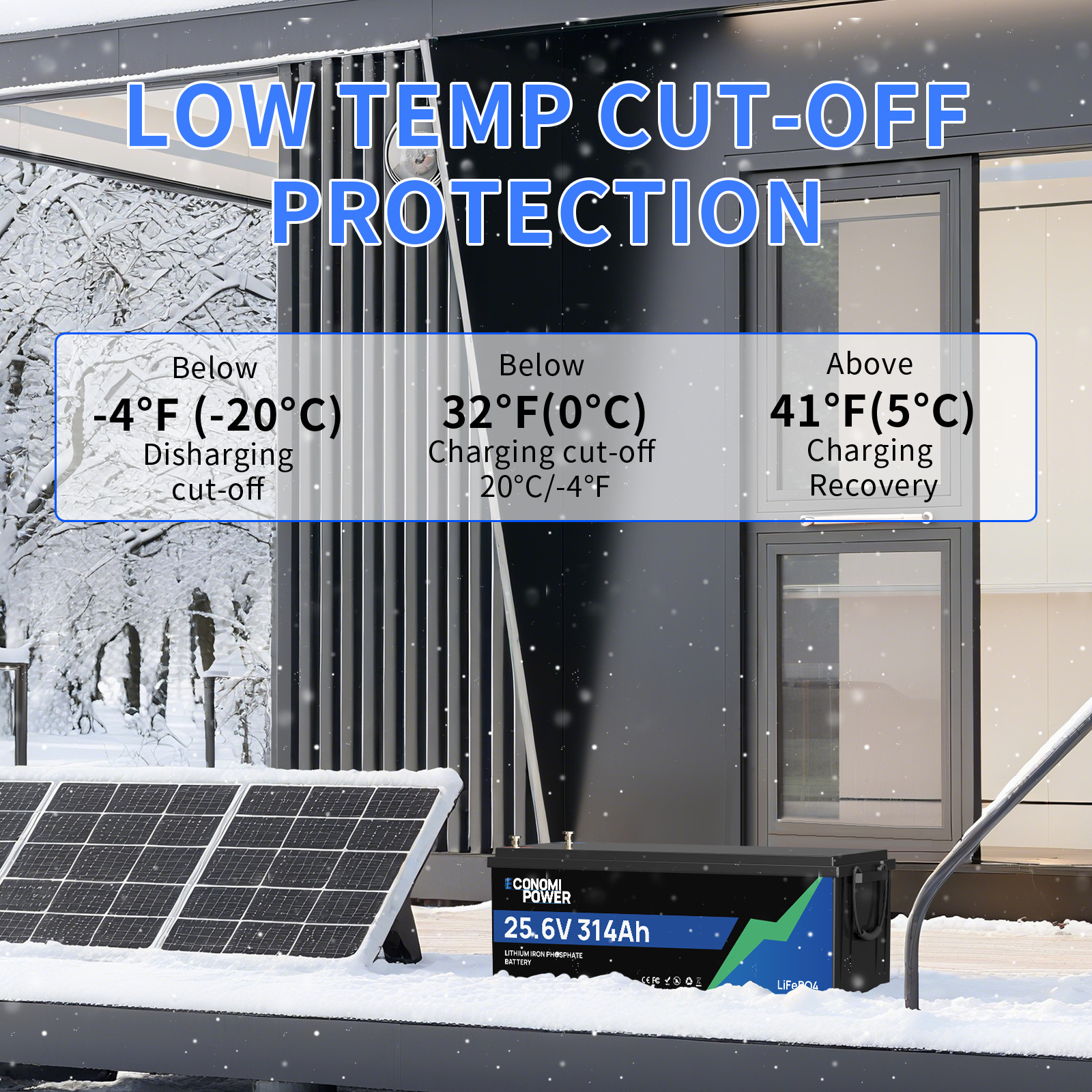 24V 314Ah(300Ah) LiFePO4 Battery 8038Wh Deep Cycle 200A BMS Bluetooth RV Solar