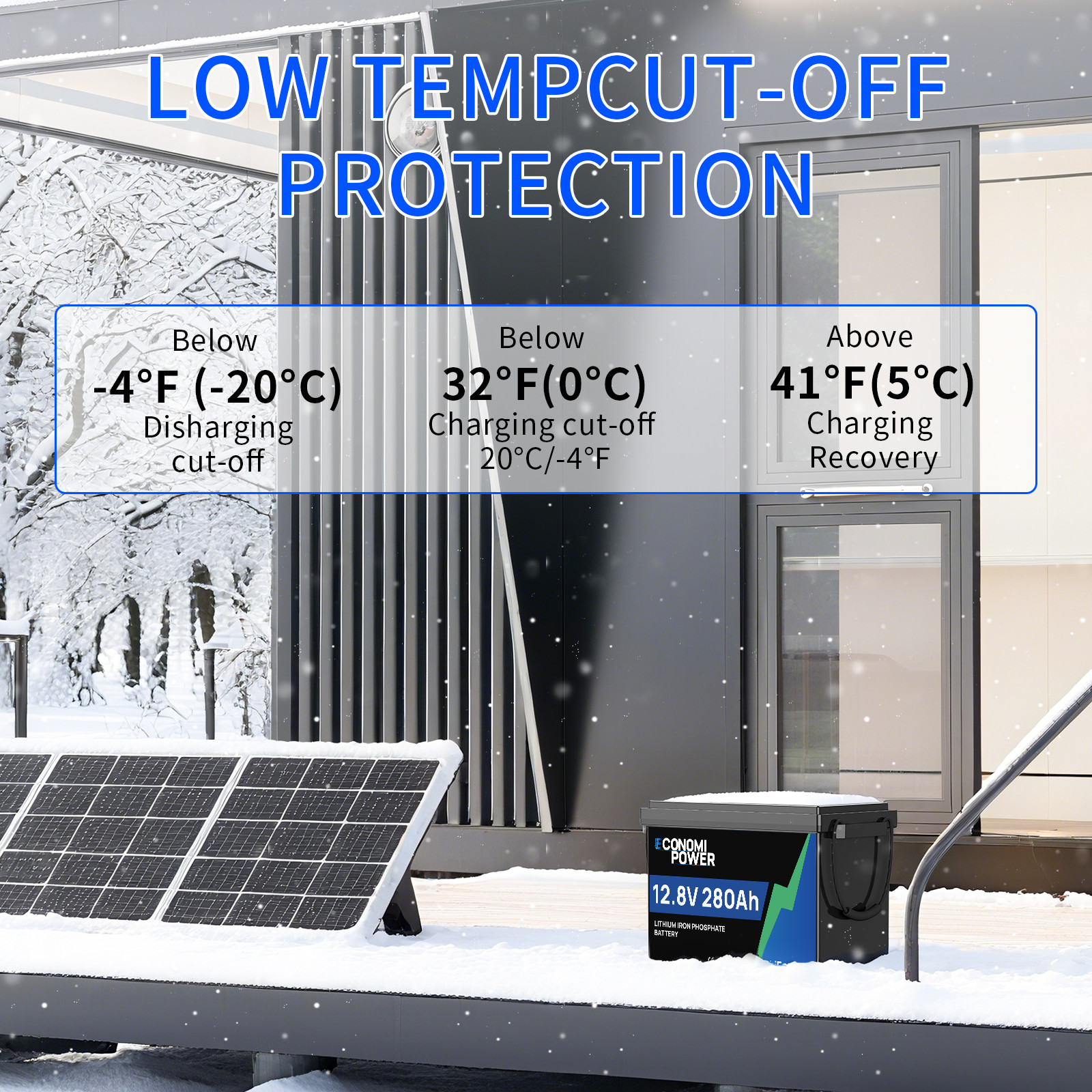 12V 280Ah LiFePO4 Lithium Battery 3584Wh 200A BMS Deep Cycle for RV Solar Boat