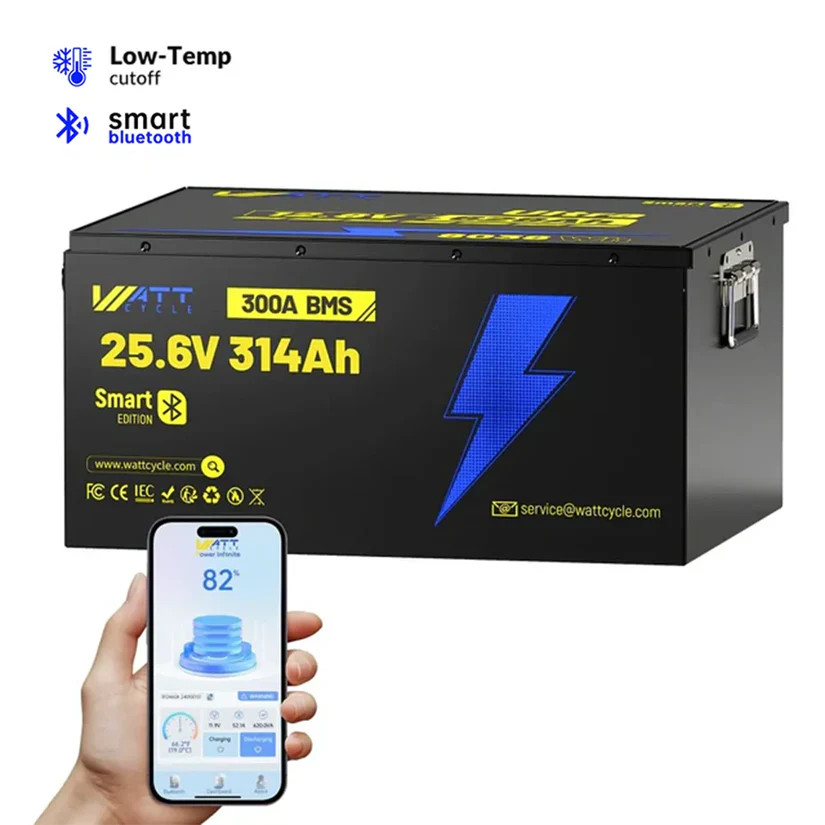 24V 314Ah 300Ah Ultra LiFePO₄ Lithium Battery Low-Temp for Solar Off-Grid UPS
