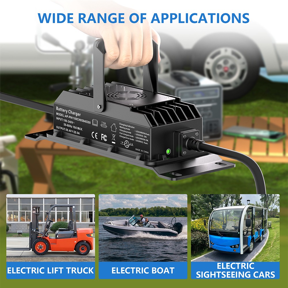 48V 100Ah LiFePO4 Lithium Battery Deep Cycle Built-in BMS With 58.4V 20A Charger