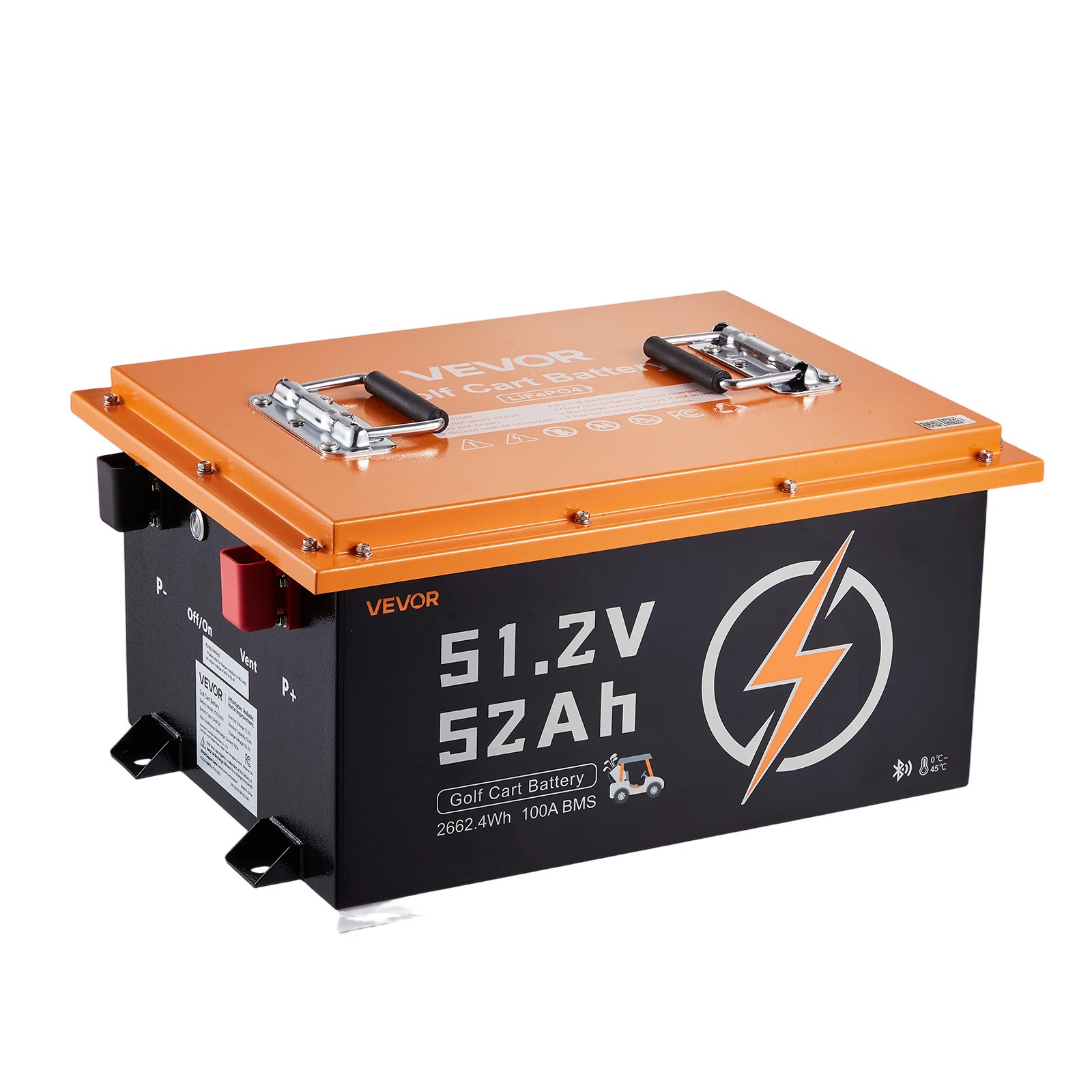 VEVOR 36/48/72V 52/105/150AH Lithium Golf Cart Battery Lifepo4 Charger