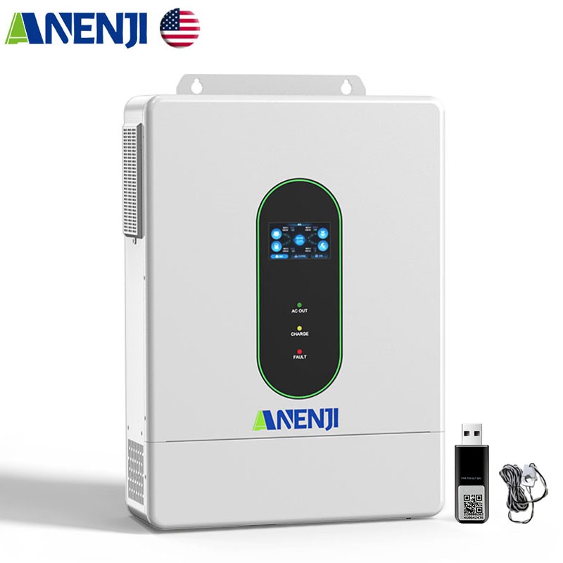 12KW Solar Hybrid Inverter 48V 120V/240V Split Phase +16kwh 314A LiFePO4 Battery