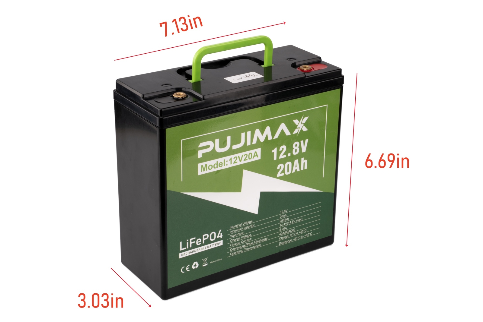 NEW LiFePO4 Lithium Battery For Radio Scooter 12V 20Ah 256Wh 6000+ Deep Cycles